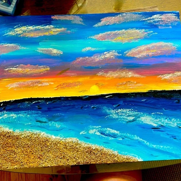 I am selling a handmade painting. Painted & detailed by me